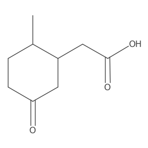 2-(2-Methyl-5-oxocyclohexyl)acetic acid Structure
