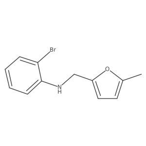 2-Bromo-N-[(5-methylfuran-2-YL)methyl]aniline结构式
