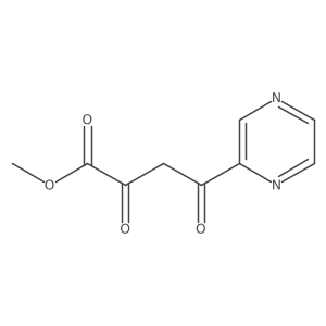 Methyl 4-(2-pyrazinyl)-2,4-dioxobutanoate结构式