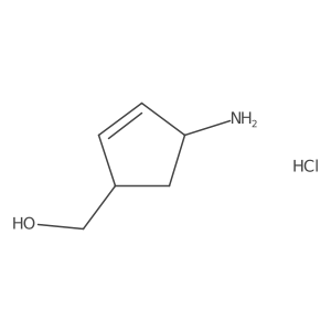 (4-Aminocyclopent-2-en-1-yl)methanol hydrochloride Structure