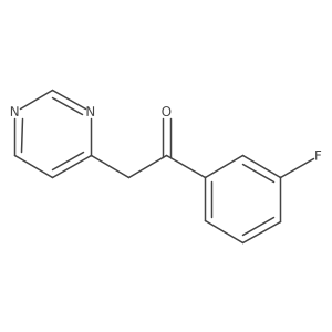 1-(3-Fluorophenyl)-2-pyrimidin-4-ylethanone结构式