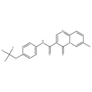 7-methyl-4-oxo-N-(4-(trifluoromethoxy)phenyl)-4H-pyrido[1,2-a]pyrimidine-3-carboxamide Structure