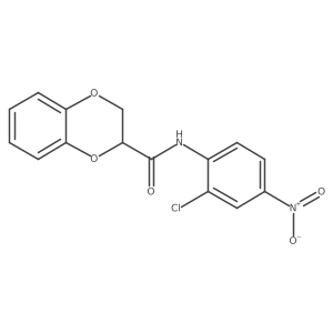 N-(2-chloro-4-nitrophenyl)-2,3-dihydro-1,4-benzodioxine-2-carboxamide Structure