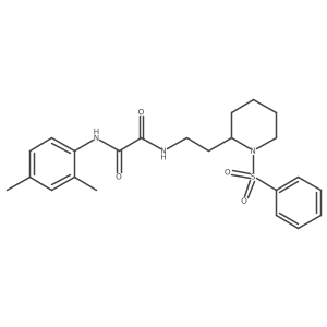 N1-(2,4-dimethylphenyl)-N2-(2-(1-(phenylsulfonyl)piperidin-2-yl)ethyl)oxalamide Structure