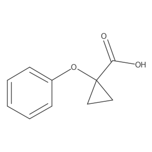 1-Phenoxycyclopropane-1-carboxylic acid结构式