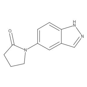 1-(1H-indazol-5-yl)pyrrolidin-2-one结构式