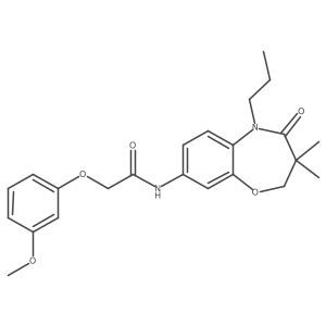 N-(3,3-dimethyl-4-oxo-5-propyl-2,3,4,5-tetrahydrobenzo[b][1,4]oxazepin-8-yl)-2-(3-methoxyphenoxy)acetamide Structure