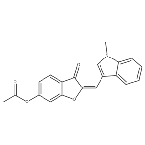 2-[(1-Methylindol-3-yl)methylene]-3-oxobenzo[3,4-b]furan-6-yl acetate结构式
