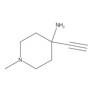 4-Ethynyl-1-methylpiperidin-4-amine结构式