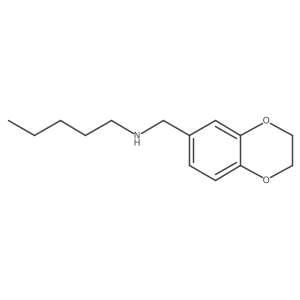 N-((2,3-Dihydrobenzo[b][1,4]dioxin-6-yl)methyl)pentan-1-amine Structure