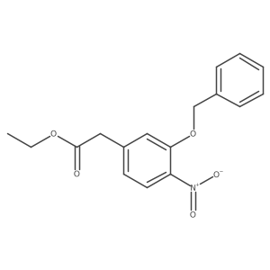 (3-Benzyloxy-4-nitrophenyl)-acetic acid ethyl ester结构式