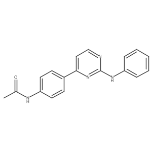 n-{4-[2-(Phenylamino)pyrimidin-4-yl]phenyl}acetamide结构式