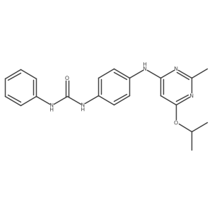 1-(4-((6-Isopropoxy-2-methylpyrimidin-4-yl)amino)phenyl)-3-phenylurea结构式