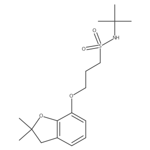 N-(tert-butyl)-3-((2,2-dimethyl-2,3-dihydrobenzofuran-7-yl)oxy)propane-1-sulfonamide Structure