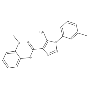 5-amino-N-(2-methoxyphenyl)-1-(m-tolyl)-1H-1,2,3-triazole-4-carboxamide结构式
