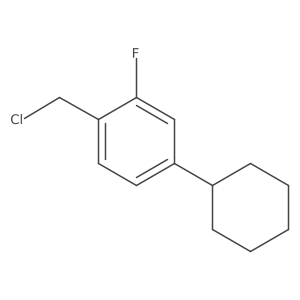 4-Cyclohexyl-2-fluorobenzyl chloride结构式