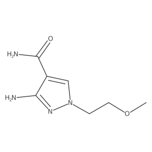 3-Amino-1-(2-methoxyethyl)-1H-pyrazole-4-carboxamide结构式