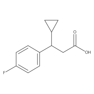 3-Cyclopropyl-3-(4-fluorophenyl)propanoic acid Structure