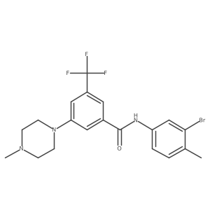 N-(3-bromo-4-methyl-phenyl)-3-(4-methyl-piperazin-1-yl)-5-trifluoromethyl-benzamide Structure