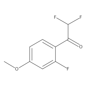 2,2-Difluoro-1-(2-fluoro-4-methoxyphenyl)ethanone结构式