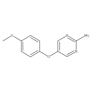 5-(4-Methoxyphenoxy)-2-pyrimidinamine结构式