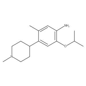 2-Isopropoxy-5-methyl-4-(1-methylpiperidin-4-yl)aniline结构式