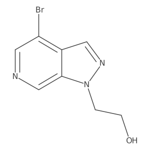 4-Bromo-1H-pyrazolo[3,4-c]pyridine-1-ethanol Structure