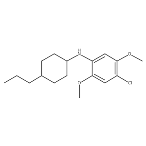 4-Chloro-2,5-dimethoxy-N-(4-propylcyclohexyl)benzenamine Structure