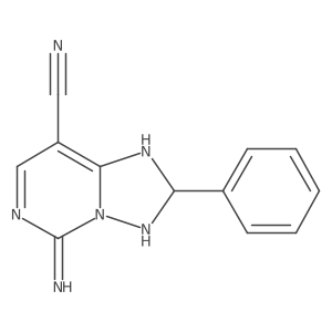 5-Amino-2,3-dihydro-2-phenyl[1,2,4]triazolo[1,5-c]pyrimidine-8-carbonitrile Structure