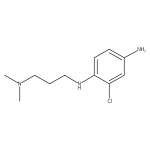 2-chloro-1-N-[3-(dimethylamino)propyl]benzene-1,4-diamine结构式