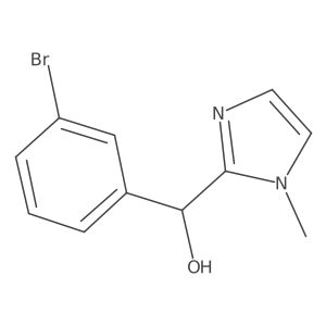 (3-bromophenyl)(1-methyl-1H-imidazol-2-yl)methanol Structure