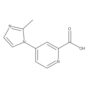 4-(2-methyl-1H-imidazol-1-yl)pyridine-2-carboxylic acid Structure
