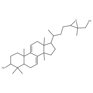(3S,5R,10S,13R,14R,17R)-17-[(2R)-4-[(2S,3S)-3-(hydroxymethyl)-3-methyloxiran-2-yl]butan-2-yl]-4,4,10,13,14-pentamethyl-2,3,5,6,12,15,16,17-octahydro-1H-cyclopenta[a]phenanthren-3-ol结构式