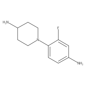 1-(4-Amino-2-fluorophenyl)-4-piperidinamine Structure
