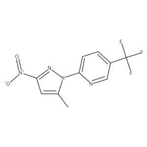 2-(5-methyl-3-nitro-1H-pyrazol-1-yl)-5-(trifluoromethyl)pyridine Structure