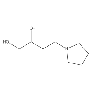 4-(Pyrrolidin-1-yl)butane-1,2-diol结构式