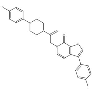 3-{2-[4-(4-fluorophenyl)piperazin-1-yl]-2-oxoethyl}-7-(4-methylphenyl)thieno[3,2-d]pyrimidin-4(3H)-one Structure
