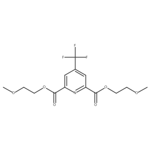 Bis(2-methoxyethyl) 4-(trifluoromethyl)-2,6-pyridinedicarboxylate Structure