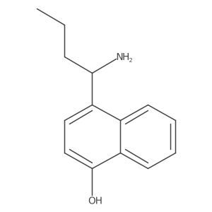 4-[(1S)-1-Aminobutyl]-1-naphthalenol Structure
