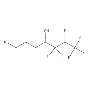 5,5,6,7,7,7-Hexafluoroheptane-1,4-diol结构式