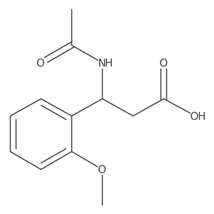 3-Acetamido-3-(2-methoxyphenyl)propanoic acid Structure