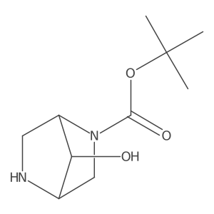 tert-butyl (1R,4R)-7-hydroxy-2,5-diazabicyclo[2.2.1]heptane-2-carboxylate Structure