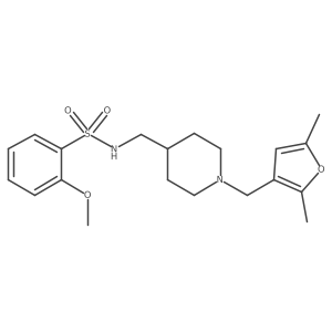 N-((1-((2,5-dimethylfuran-3-yl)methyl)piperidin-4-yl)methyl)-2-methoxybenzenesulfonamide Structure