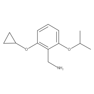 (2-Cyclopropoxy-6-isopropoxyphenyl)methanamine Structure