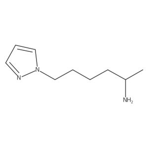 6-(1H-pyrazol-1-yl)hexan-2-amine Structure