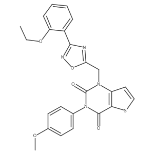 1-[[3-(2-Ethoxyphenyl)-1,2,4-oxadiazol-5-yl]methyl]-3-(4-methoxyphenyl)thieno[3,2-d]pyrimidine-2,4-dione Structure