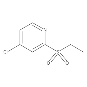 4-Chloro-2-(ethylsulfonyl)pyridine Structure