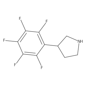 3-(Pentafluorophenyl)pyrrolidine结构式