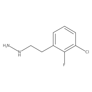 2-(3-Chloro-2-fluorophenyl)ethylhydrazine结构式