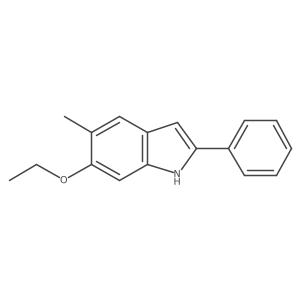 6-ethoxy-5-methyl-2-phenyl-1H-indole结构式
